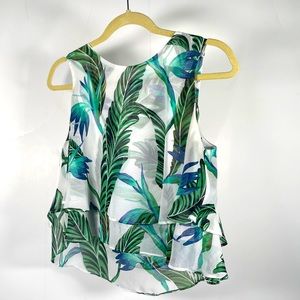 Floral flowy tank top